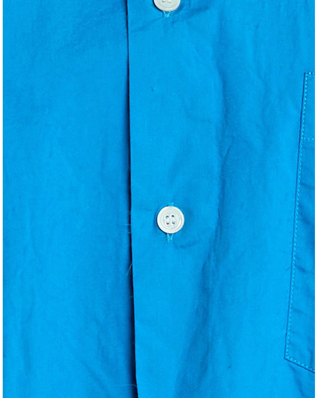 Marni Blue Loose-Fitting Solid-Color Shirt