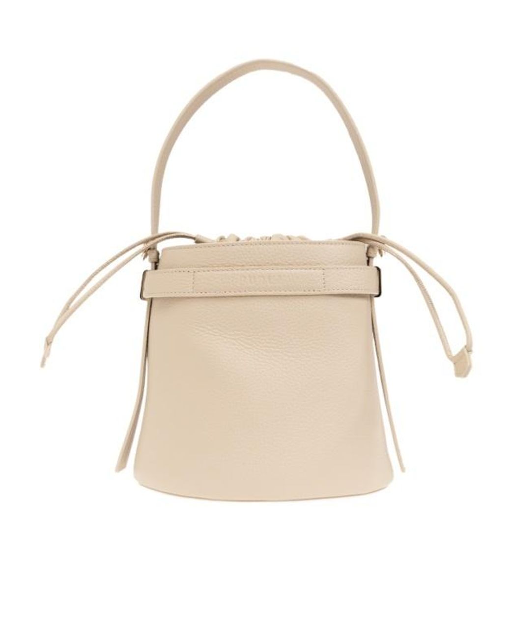 Furla Natural Giove Drawstring Mini Bucket Bag