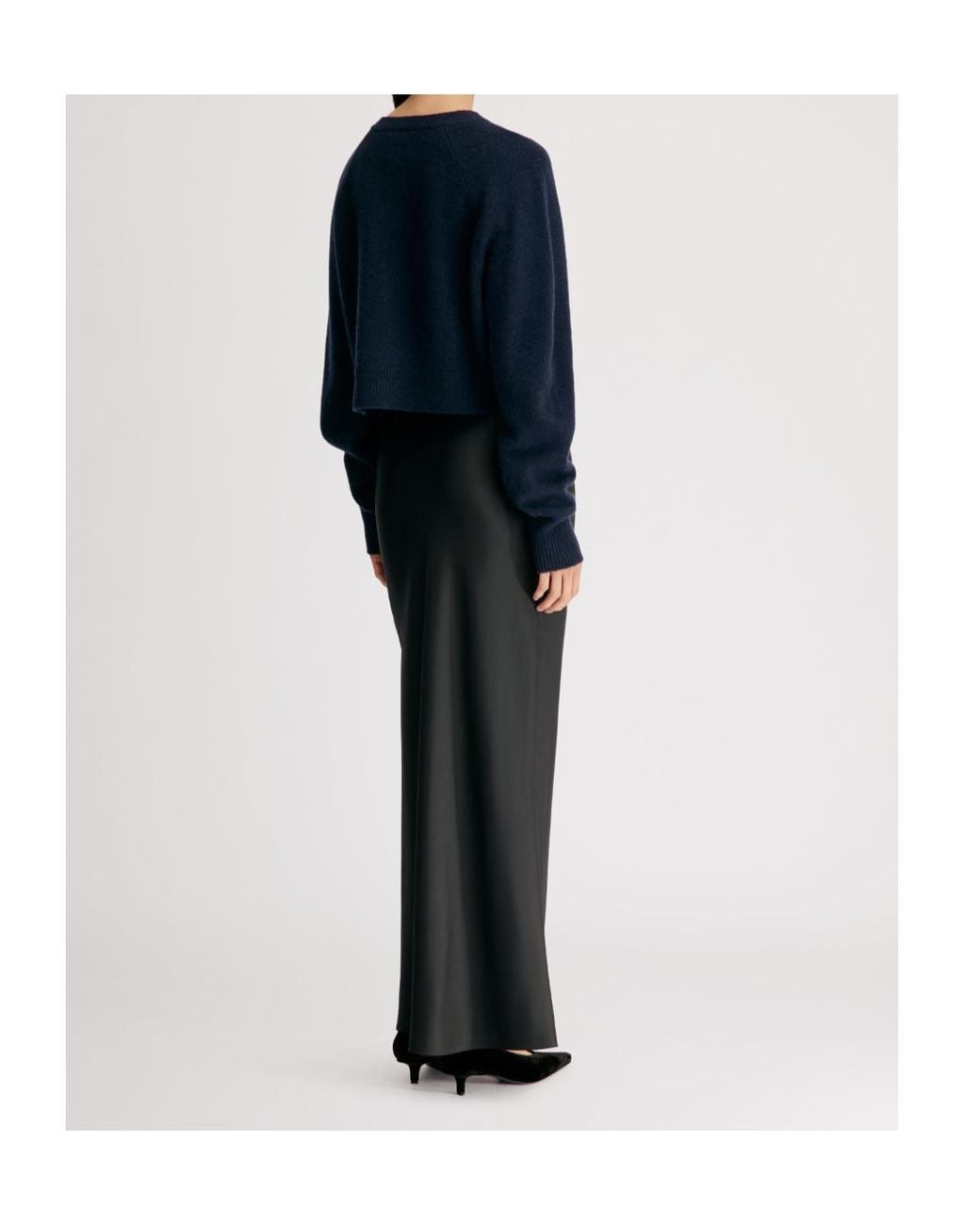 Loulou de Saison Blue Heike Buttoned Cropped Cardigan