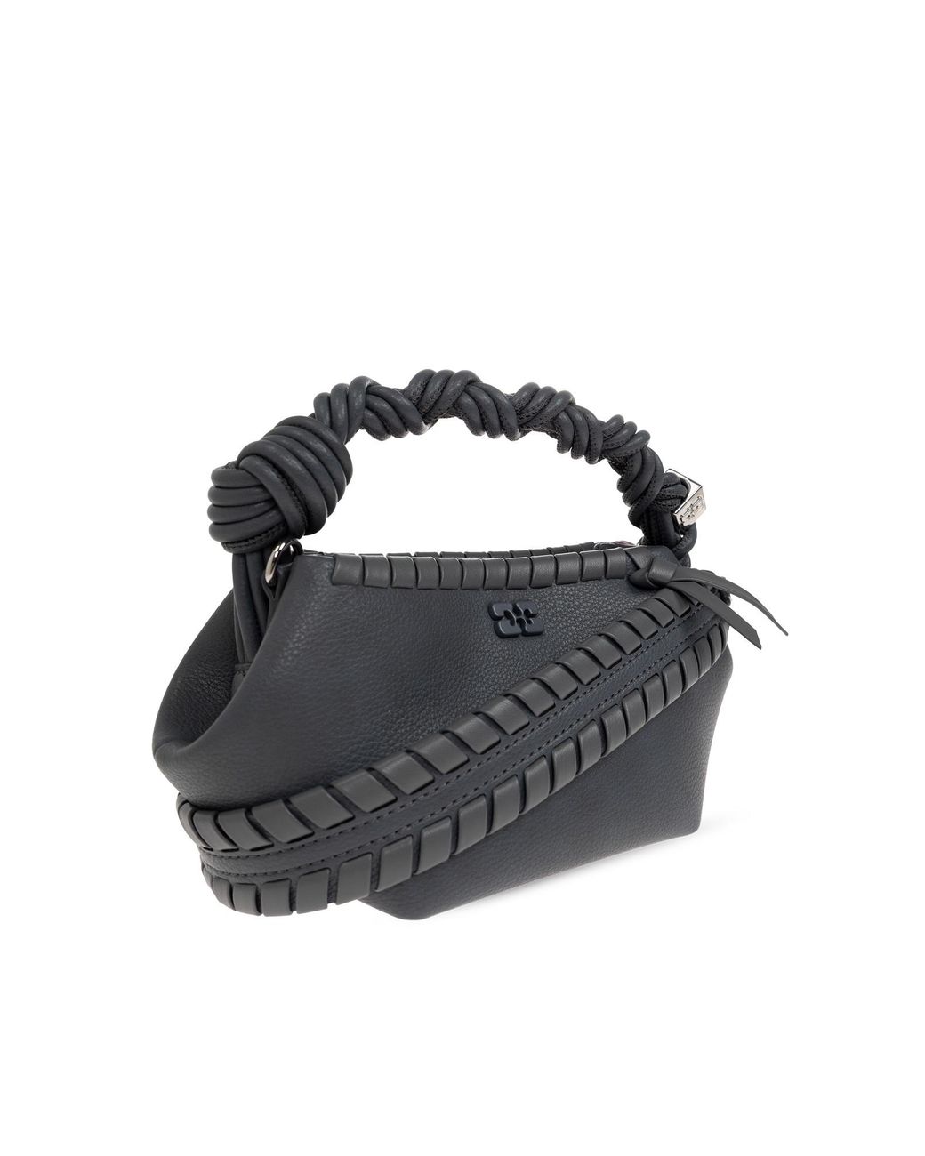 Ganni Black Handle Shoulder Bag