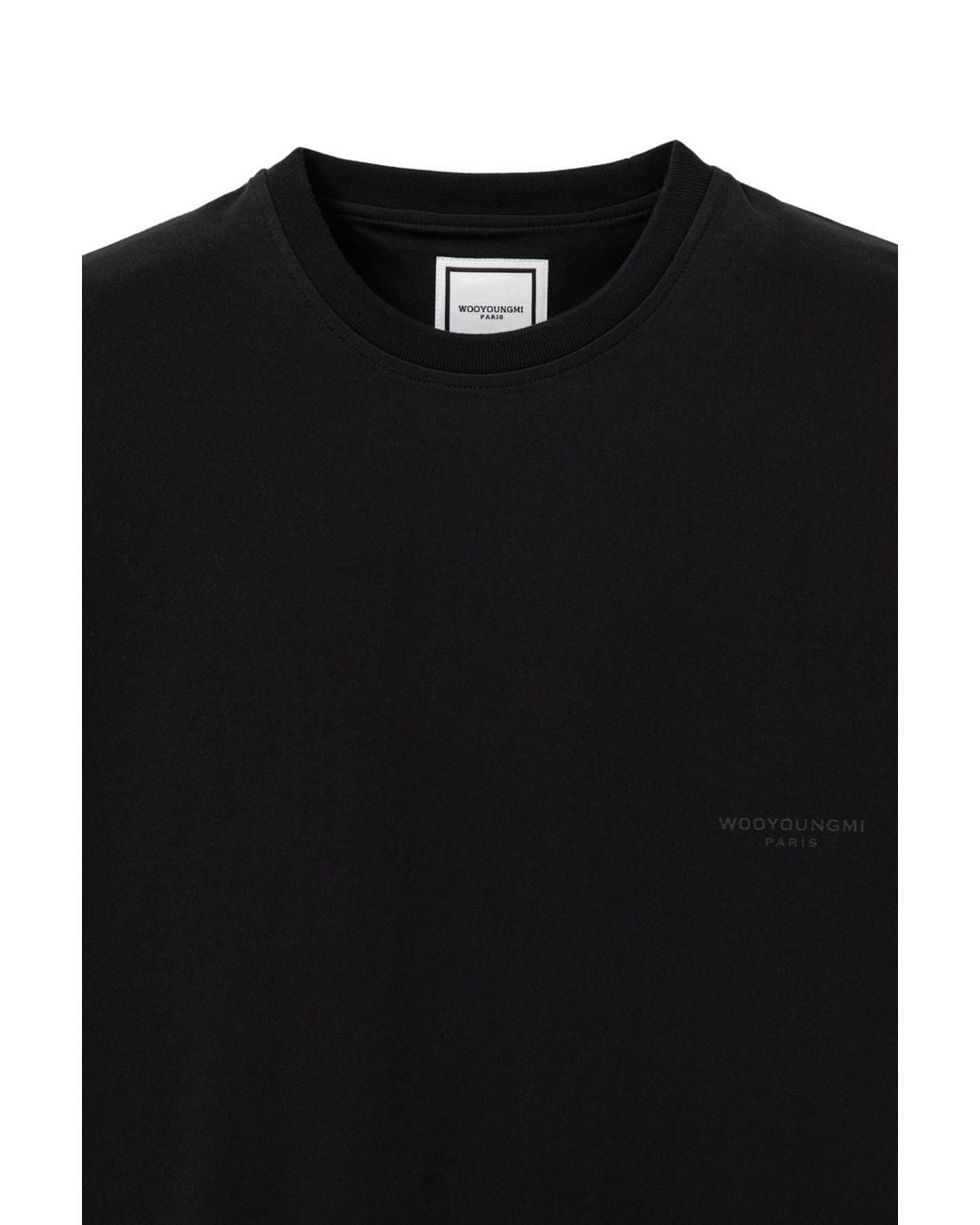 Wooyoungmi Black Logo Pattern T-Shirt for men