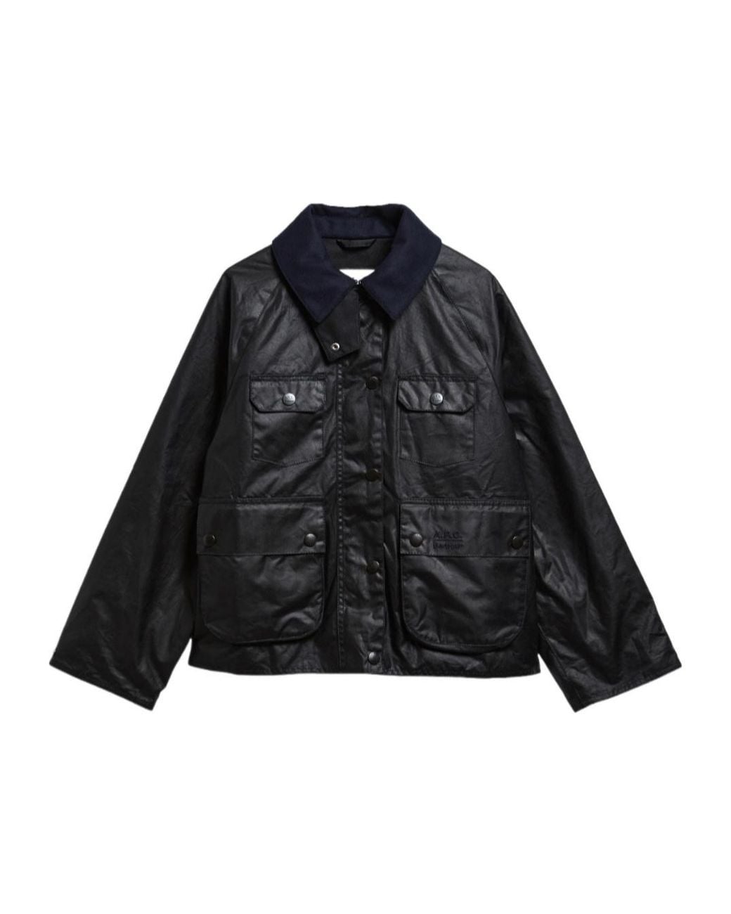Barbour Black X A.P.C. Spey Waxed Jacket