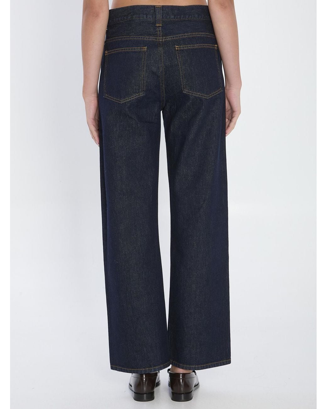 Khaite Blue Bonnie Wide-Leg Jeans