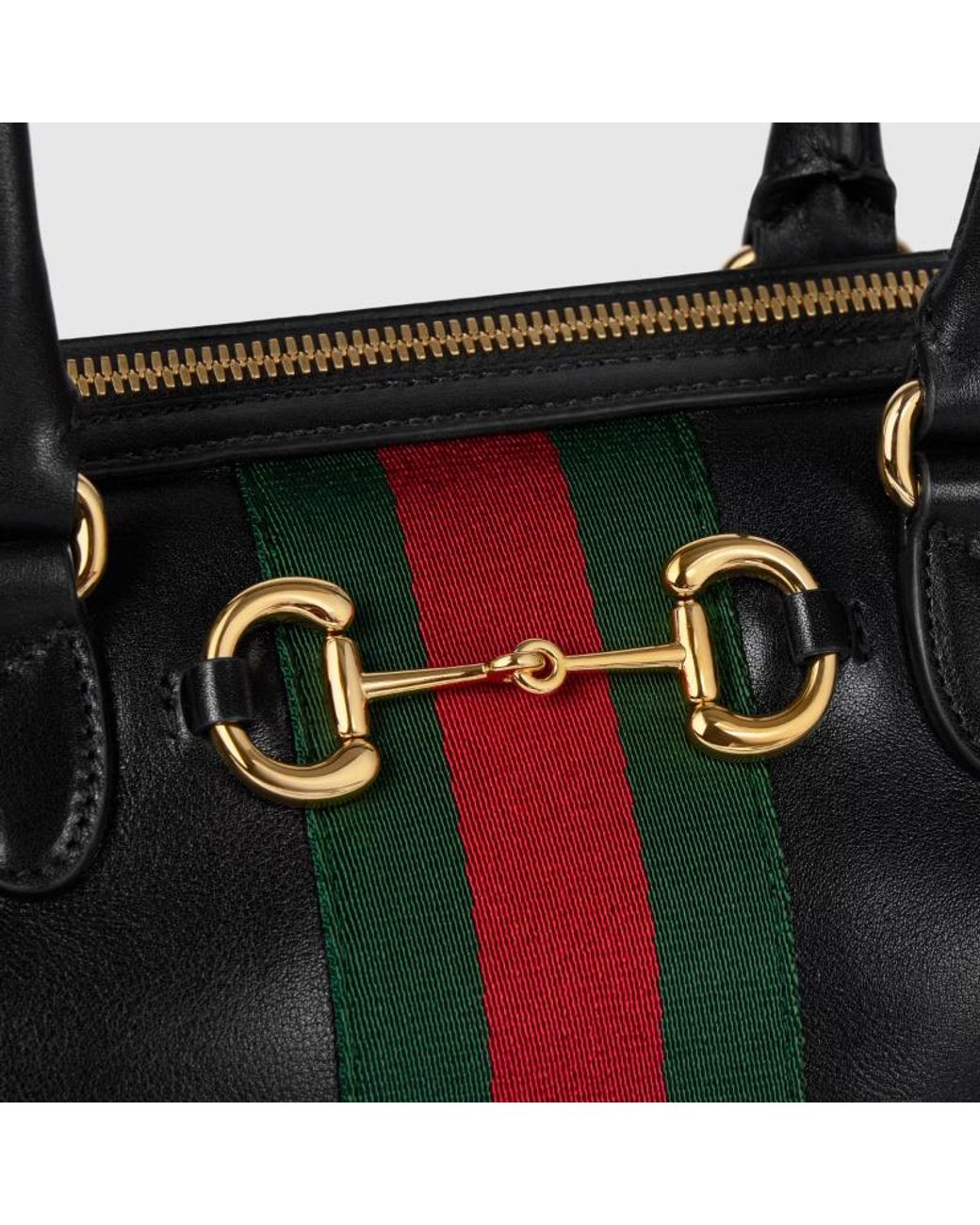 Gucci Black Borsetto Medium Boston Bag