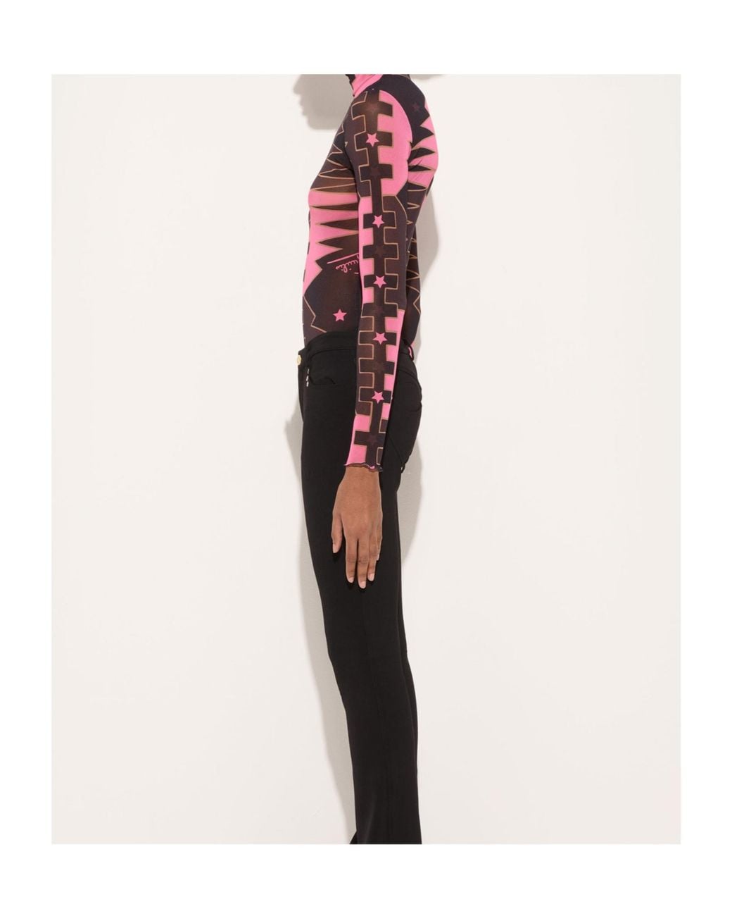 Emilio Pucci Red Top A Collo Alto