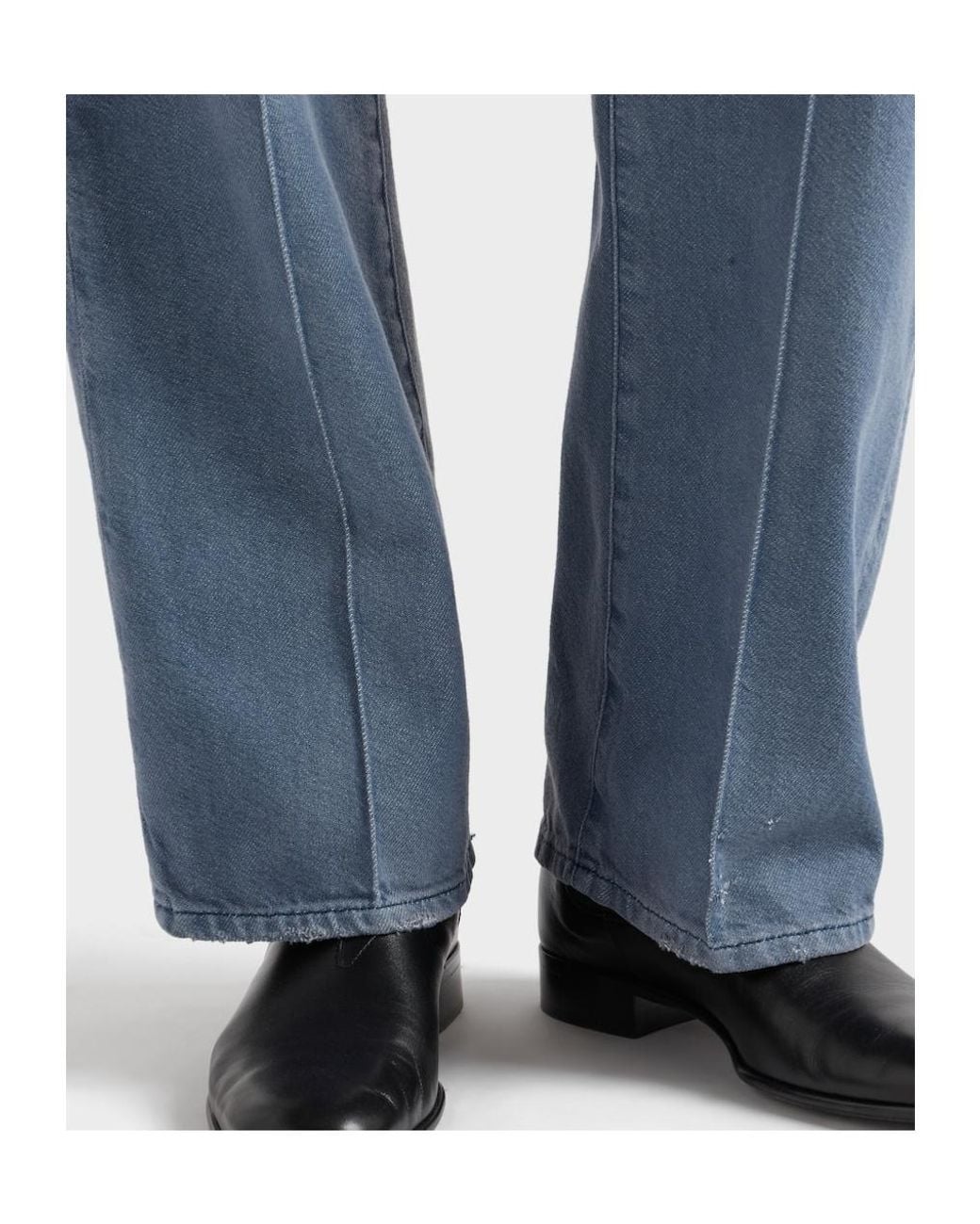 Prada Blue Logo-Patch Denim Jeans