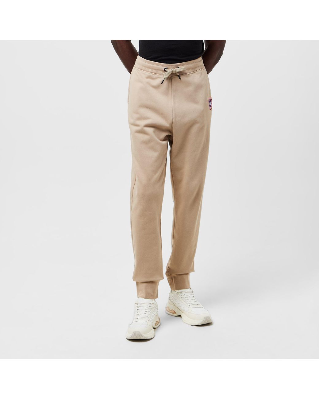 Canada Goose Natural Plain Cotton Jogging Bottoms for men