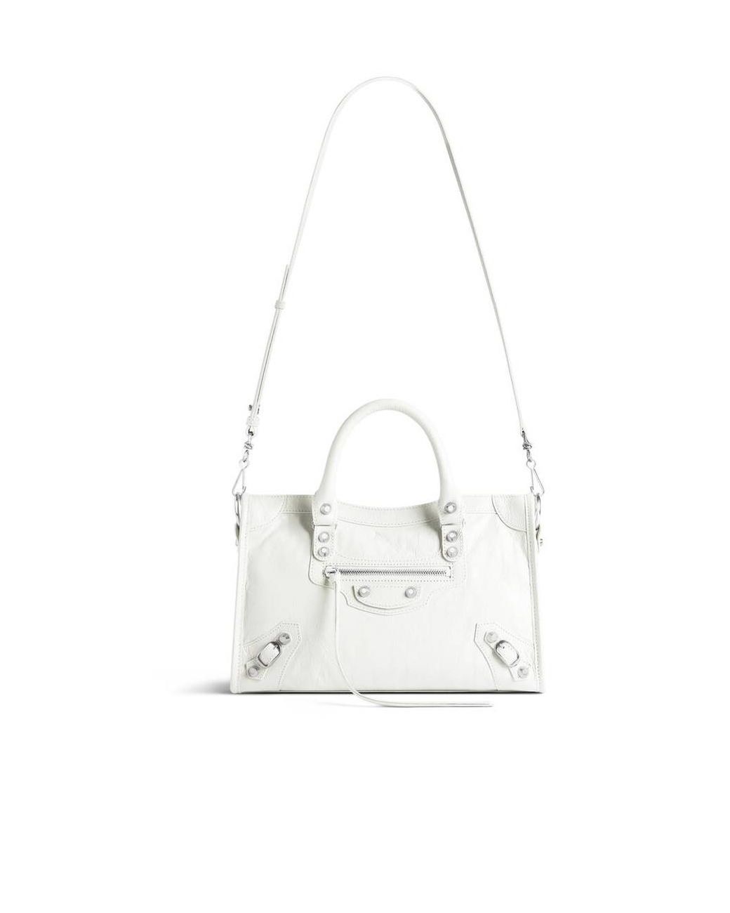 Balenciaga White Le City Small Bag