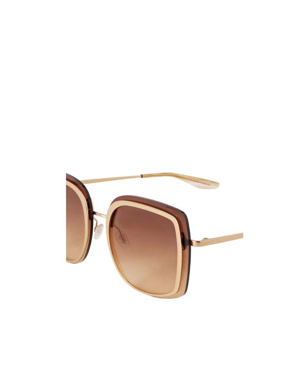 Barton Perreira Pink Oversized Square-Frame-Tone Titanium Sunglasses