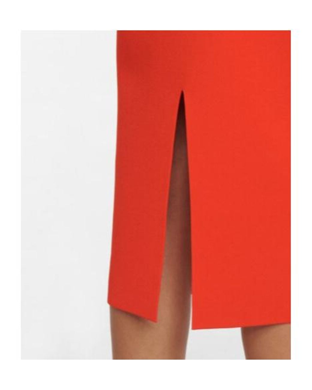 Victoria Beckham Red Vb Body One-Shoulder Midi Dress