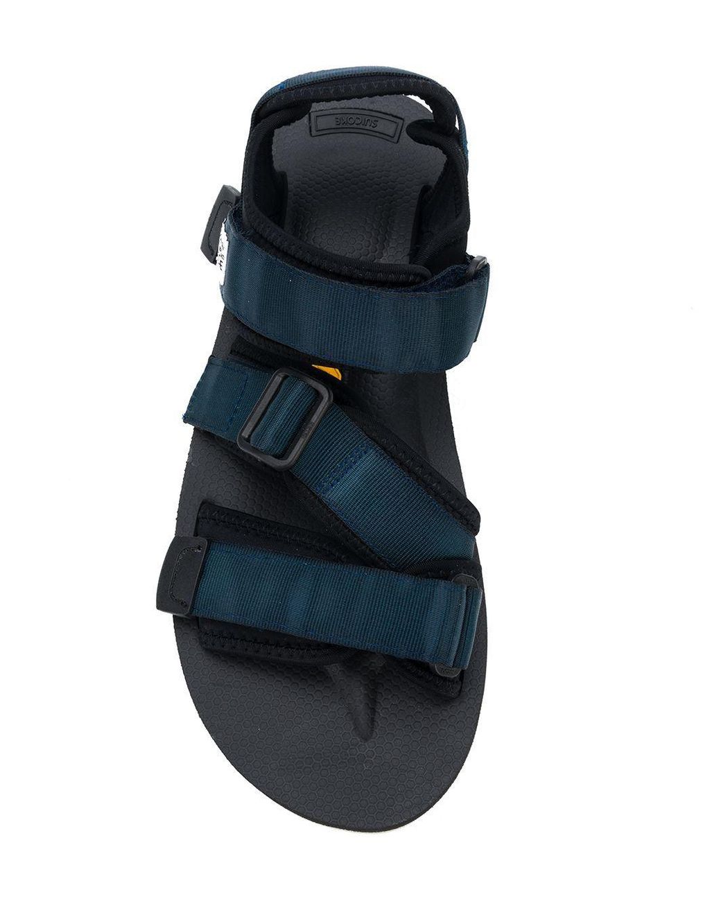 Suicoke Blue Touch Strap Fastening Sandals for men