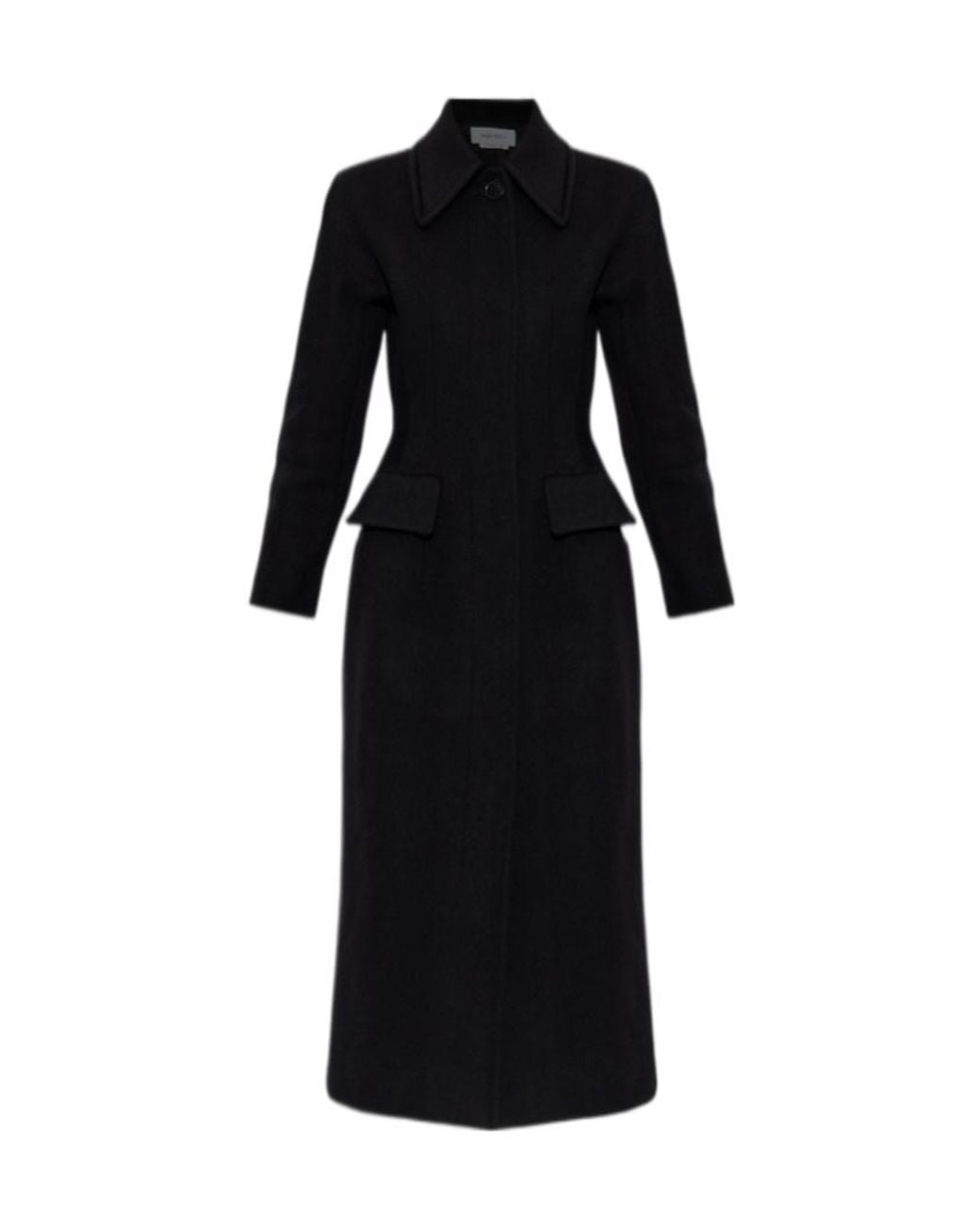 McQueen Black Single Vent Long Coat