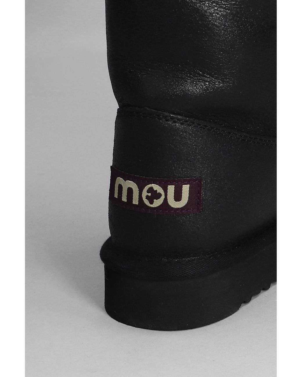Mou Black Snow Boots