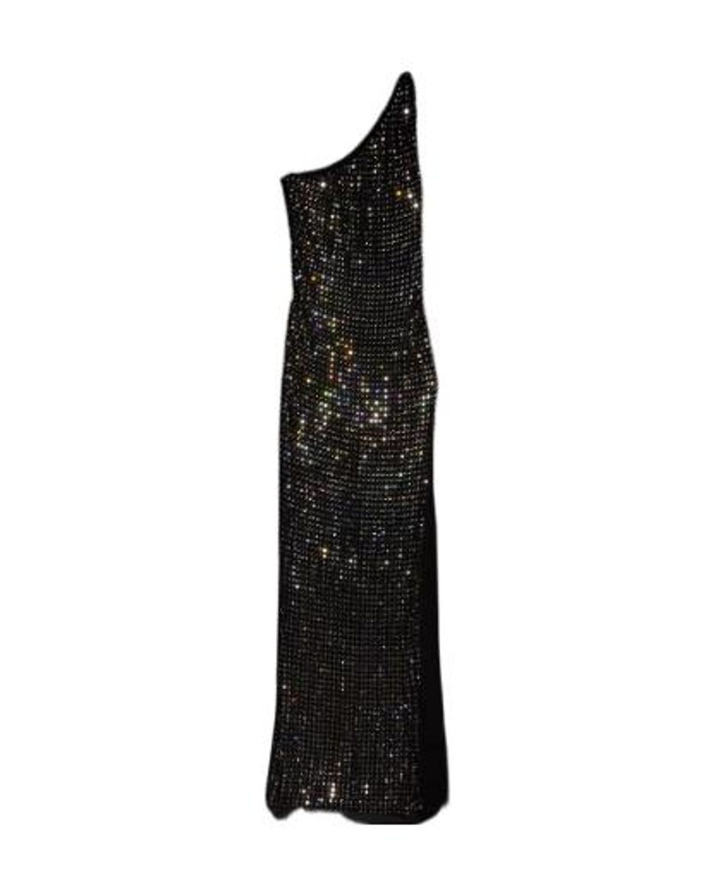 Gucci Black Embroidered Jersey Long Dress