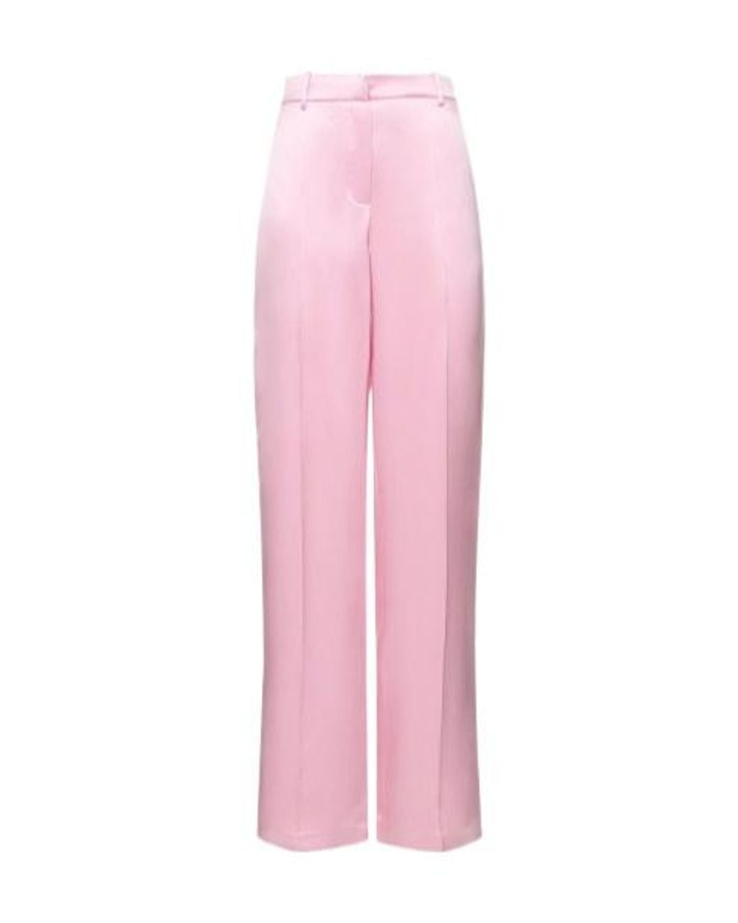 Magda Butrym Pink Mid-Rise Tailored Dress Trousers With Pockets