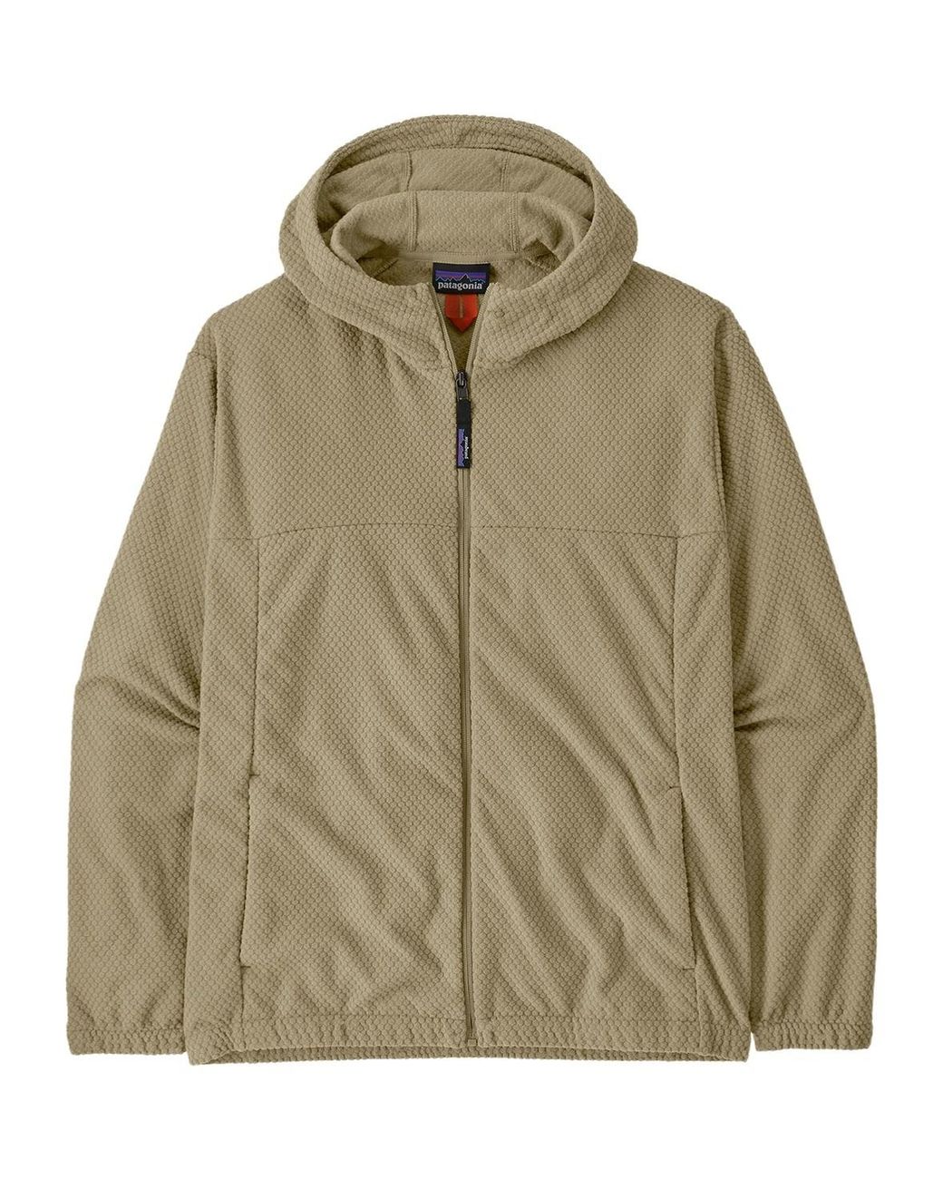 Patagonia Green Textured Zip-Up Hooded Sweater for men