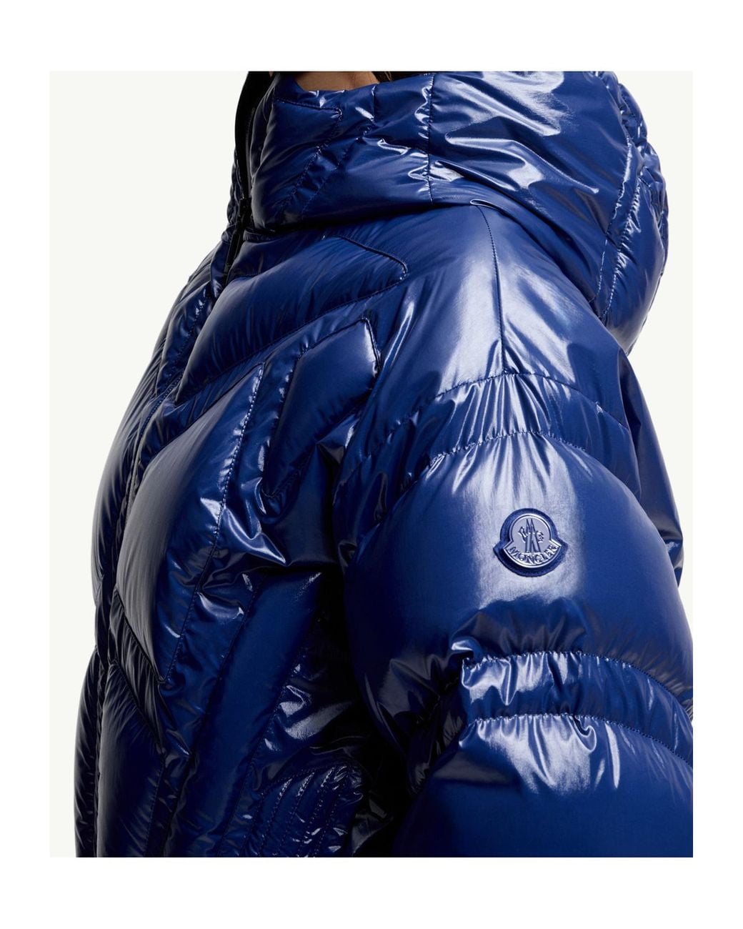 Moncler Blue Long-Sleeved Down Jacket for men