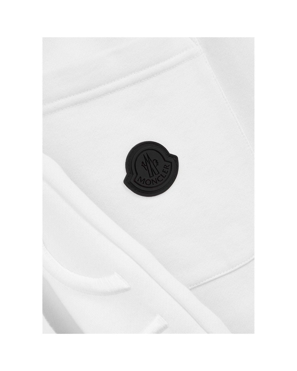 Moncler White Elastic-Waisted Tapered Sweatpants