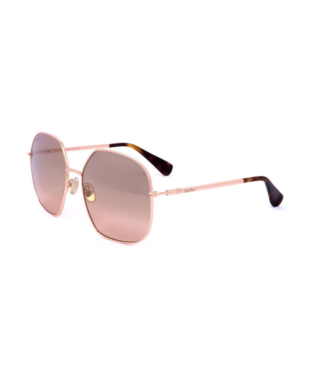 Max Mara Pink Irregular Frame Sunglasses