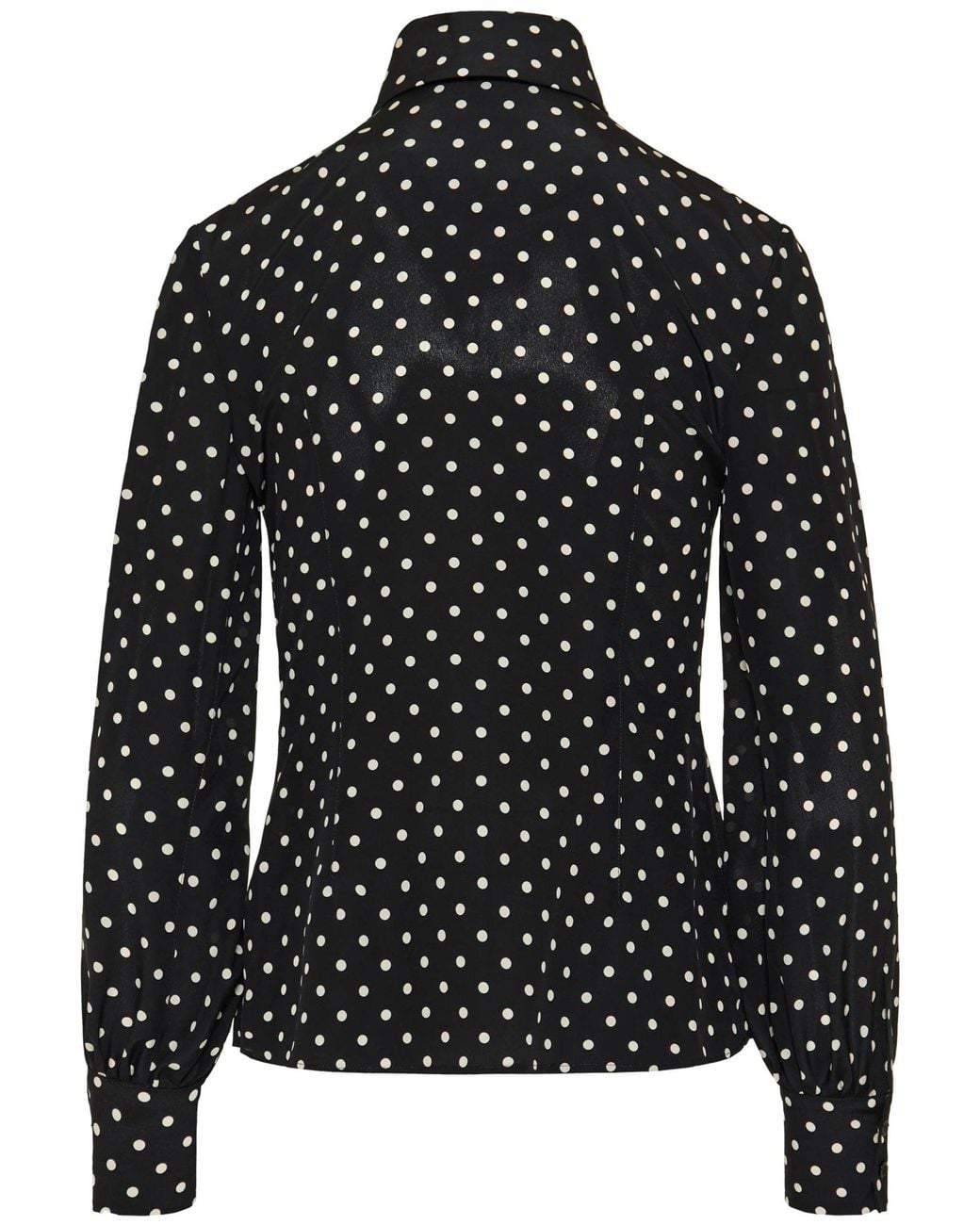 Valentino Black Polka Dot Printed Button-Up Shirt