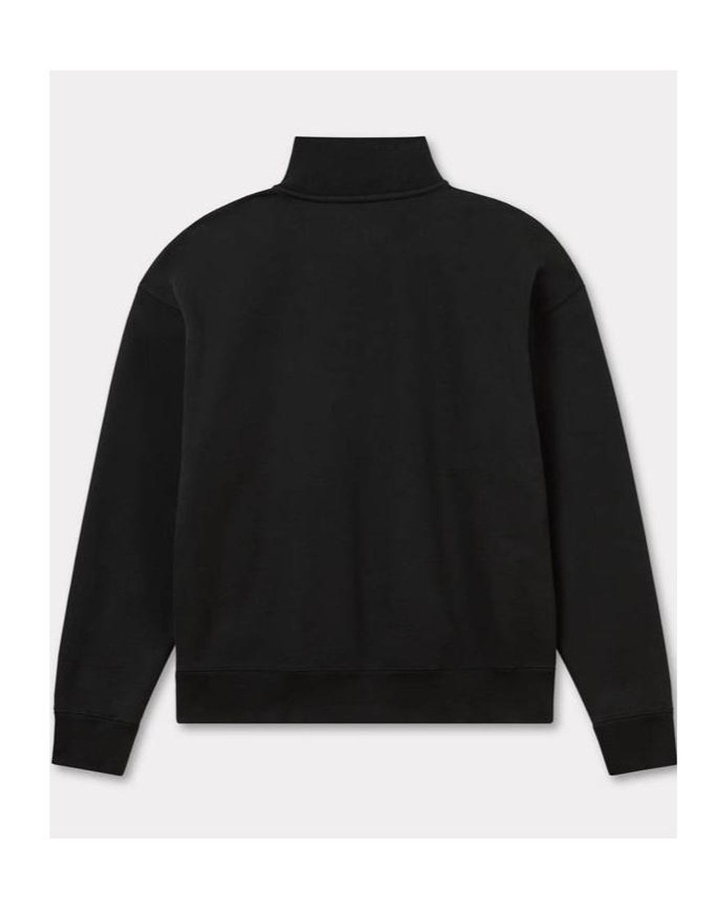 KENZO Black Boke Flower 2.0 Embroidered Zipped Sweatshirt for men