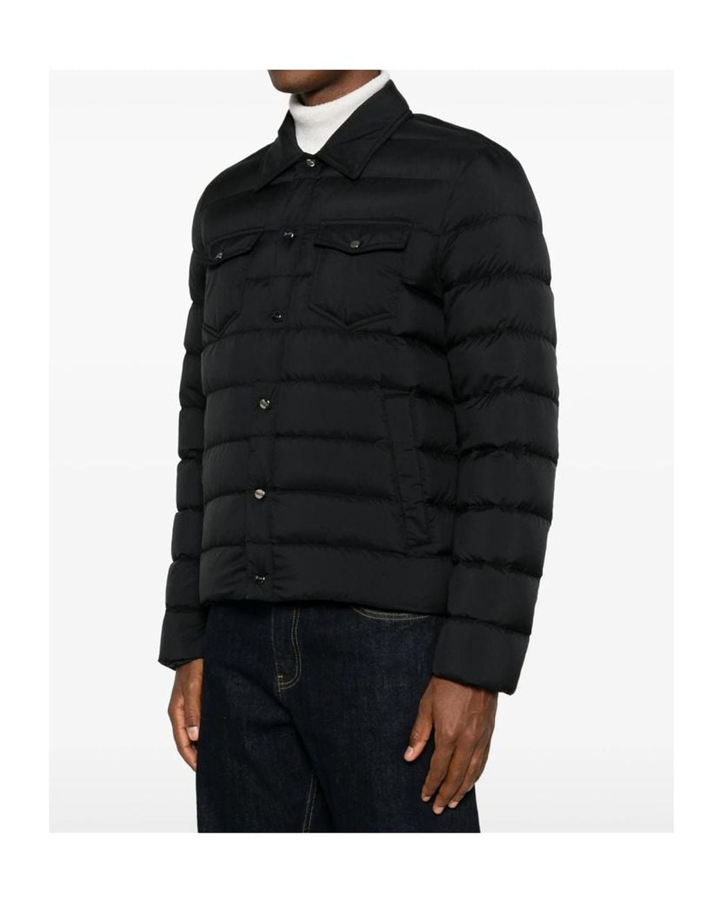 Herno Black Long-Sleeve Jacket for men