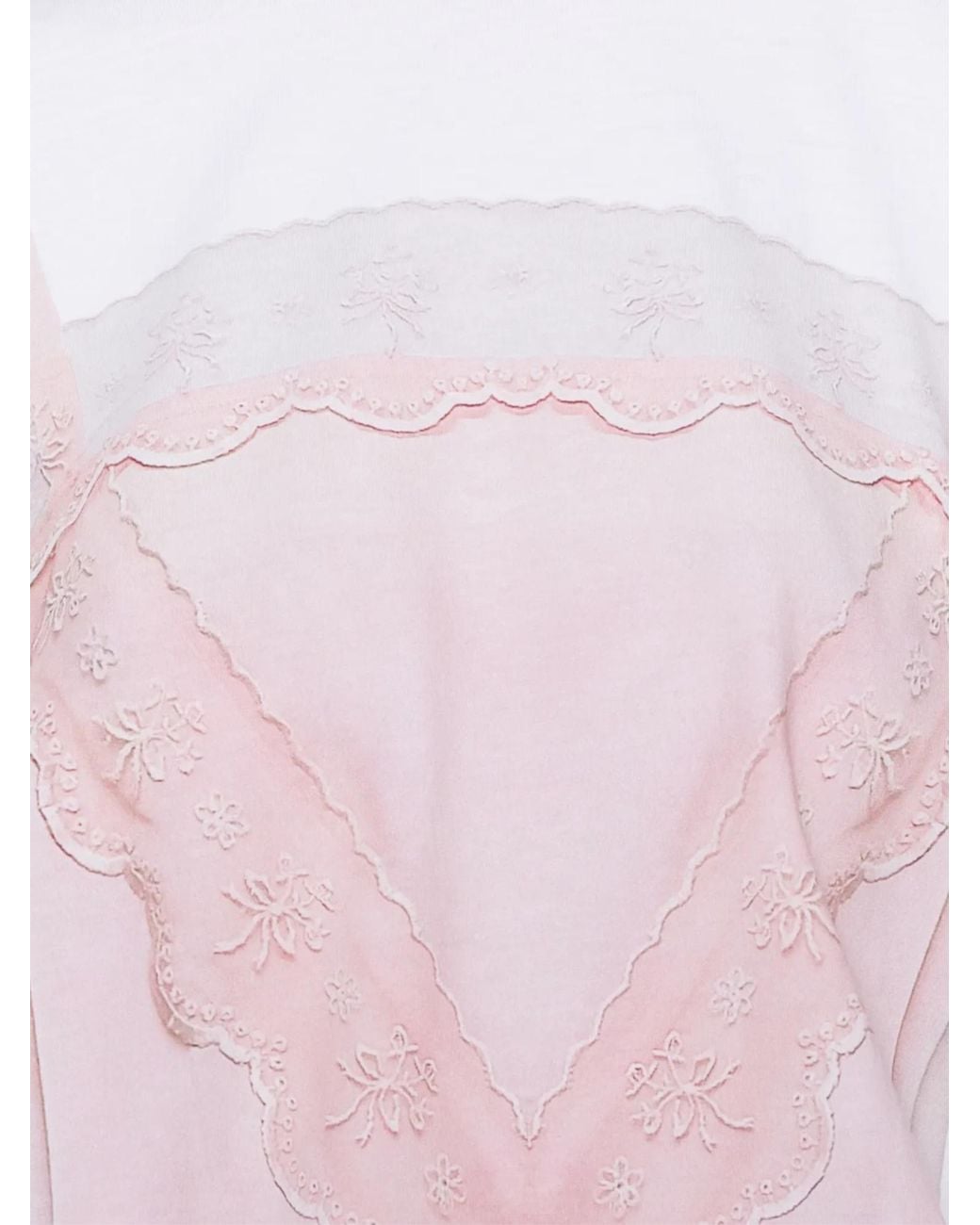 Simone Rocha Pink Trompe L'Oeil Print T-Shirt
