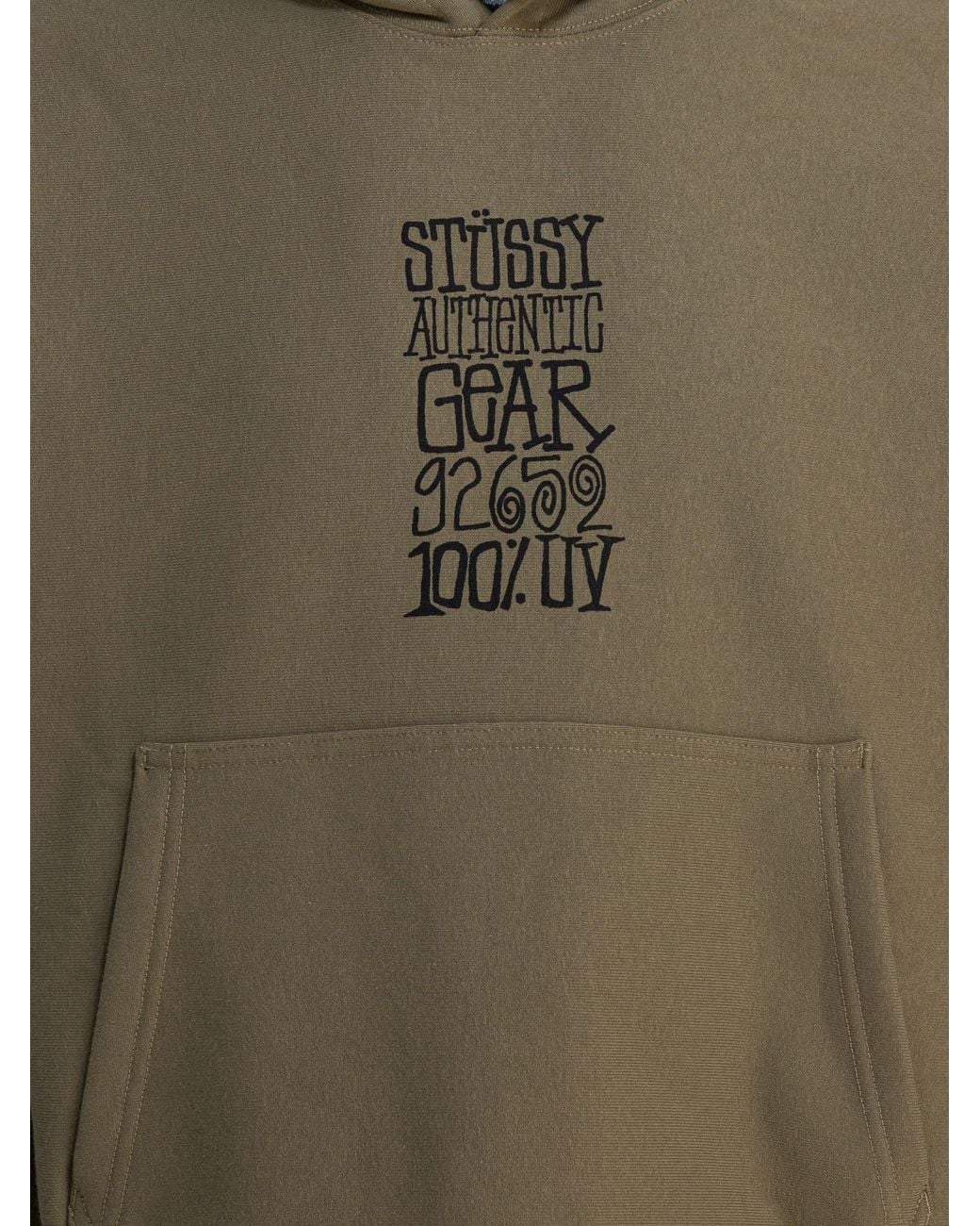 Stussy Green Stüssy Graphic Hoodie Sweater for men