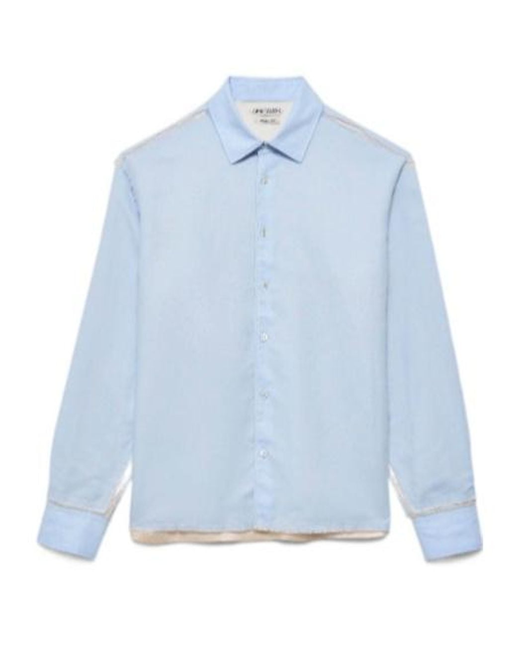 J.W. Anderson Blue Raw Edge Shirt for men