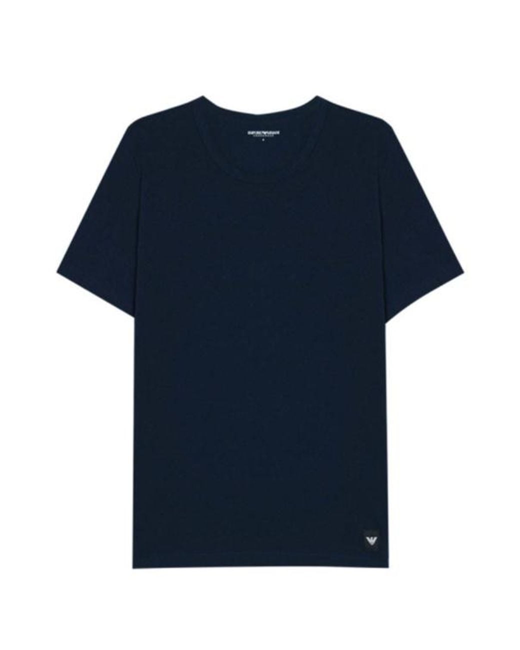 Emporio Armani Blue Two-Piece Crew-Neck T-Shirt Set for men