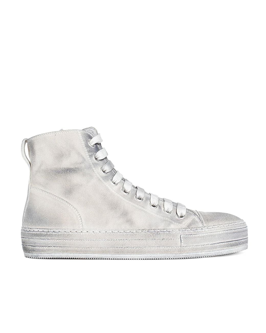 Ann Demeulemeester Natural Round-Head High-Top Casual Shoes