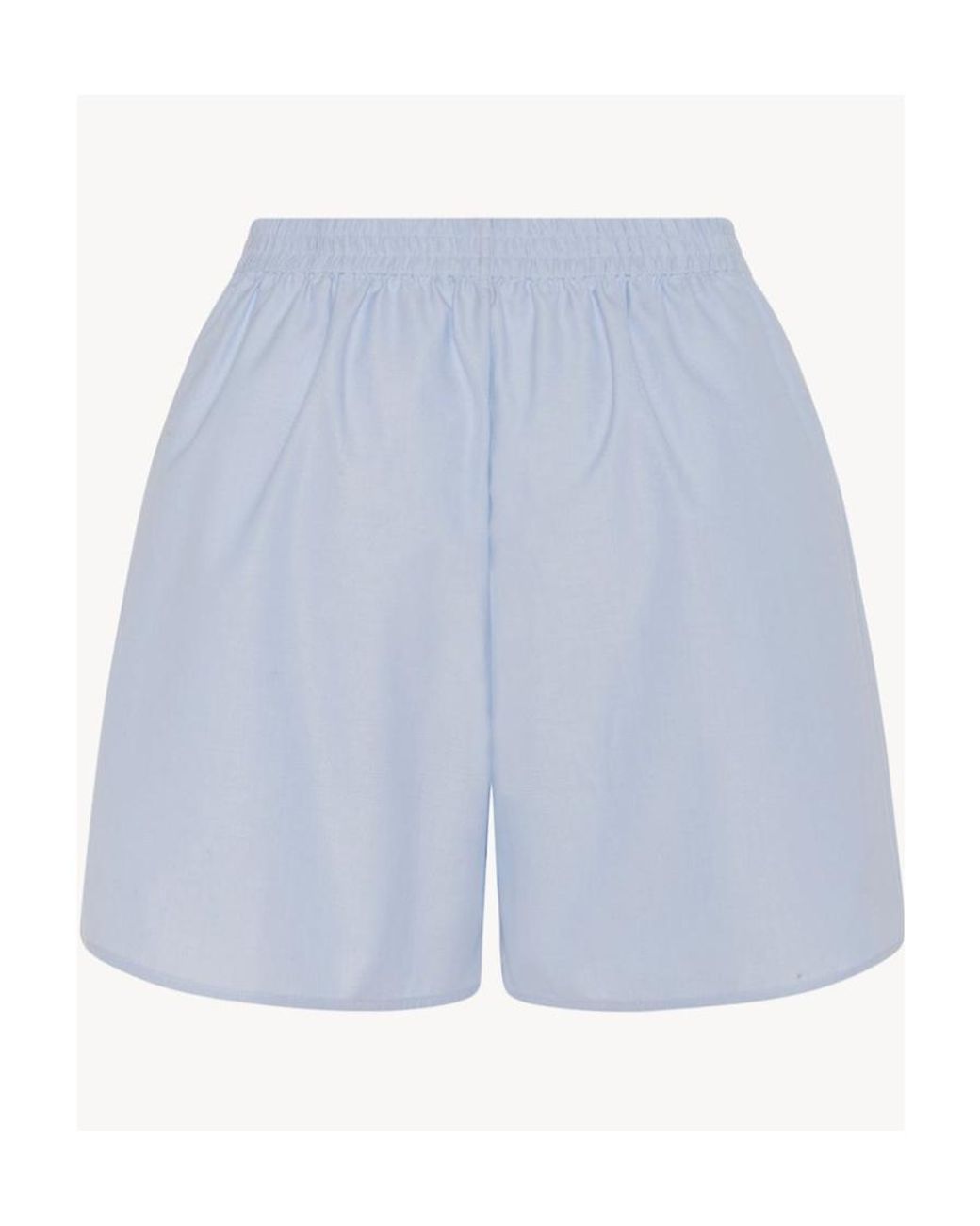 The Row Blue Loose Waist Shorts