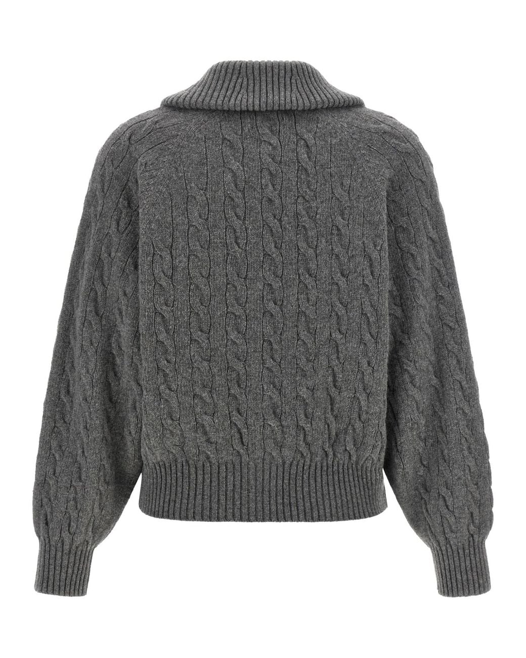 Polo Ralph Lauren Gray Ralph Lauren Cable Knit Button Cardigan