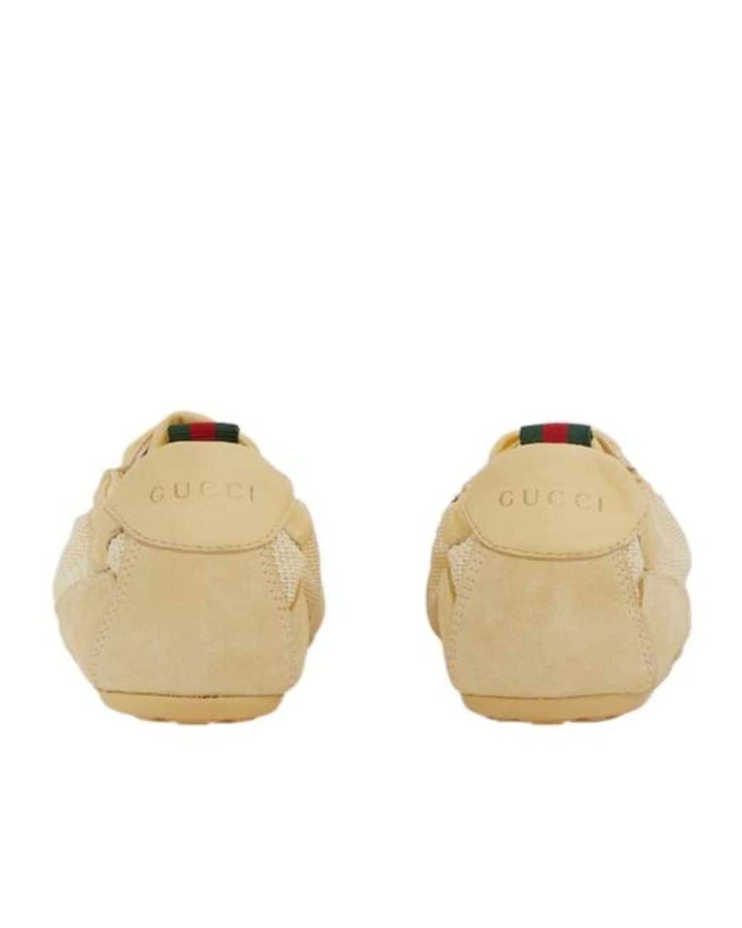 Gucci Natural Shift Lace-Up Sneakers