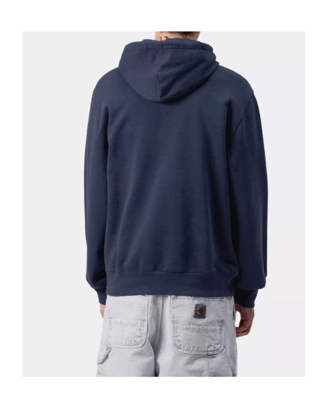 Carhartt Blue Hooded Wild Dog Sweatshirt for men
