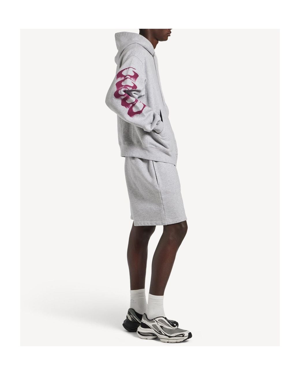 Balenciaga Multicolor Wet Brush Oversized Zip-Up Hoodie for men