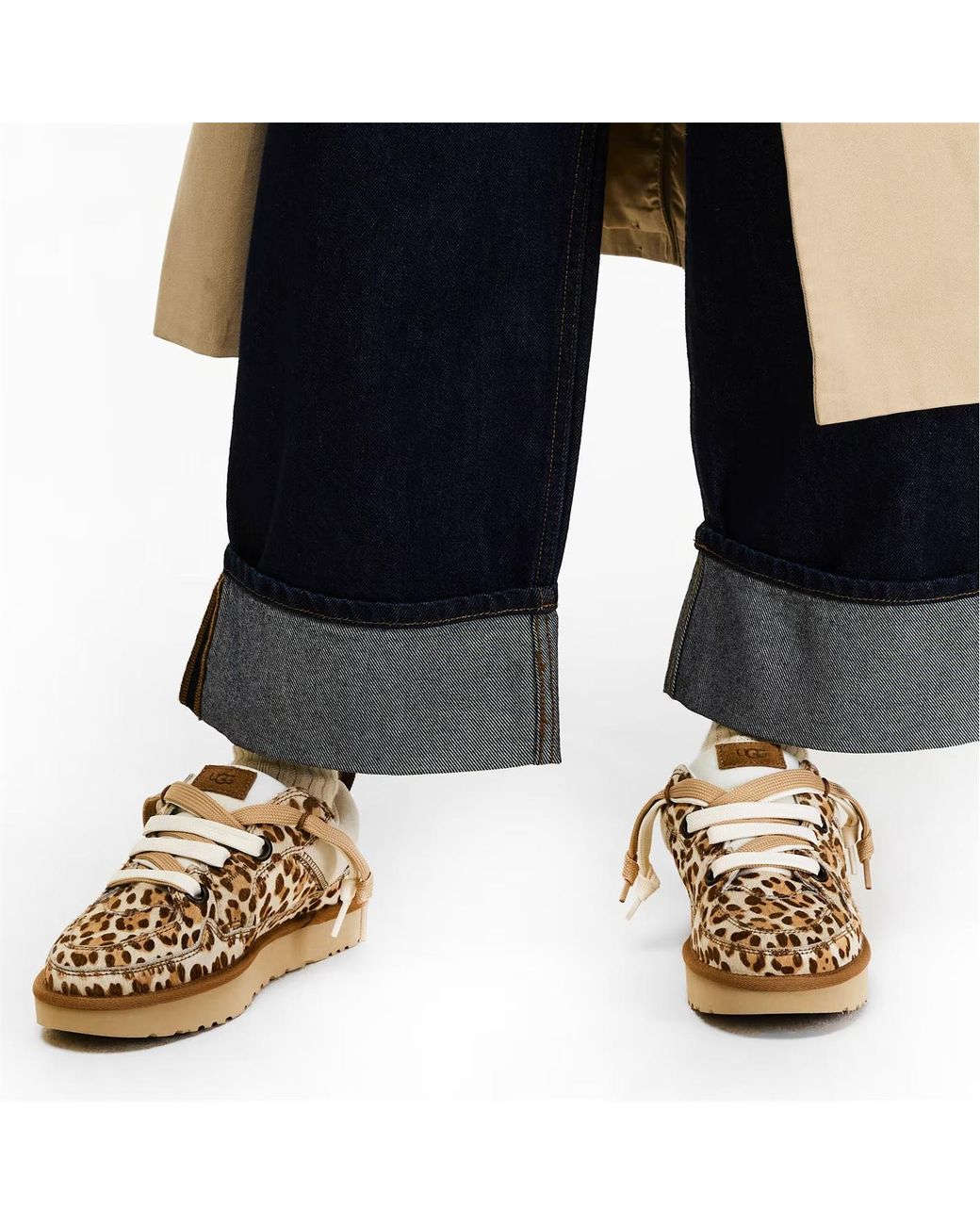 Ugg Brown Logo Low-Top Sneakers