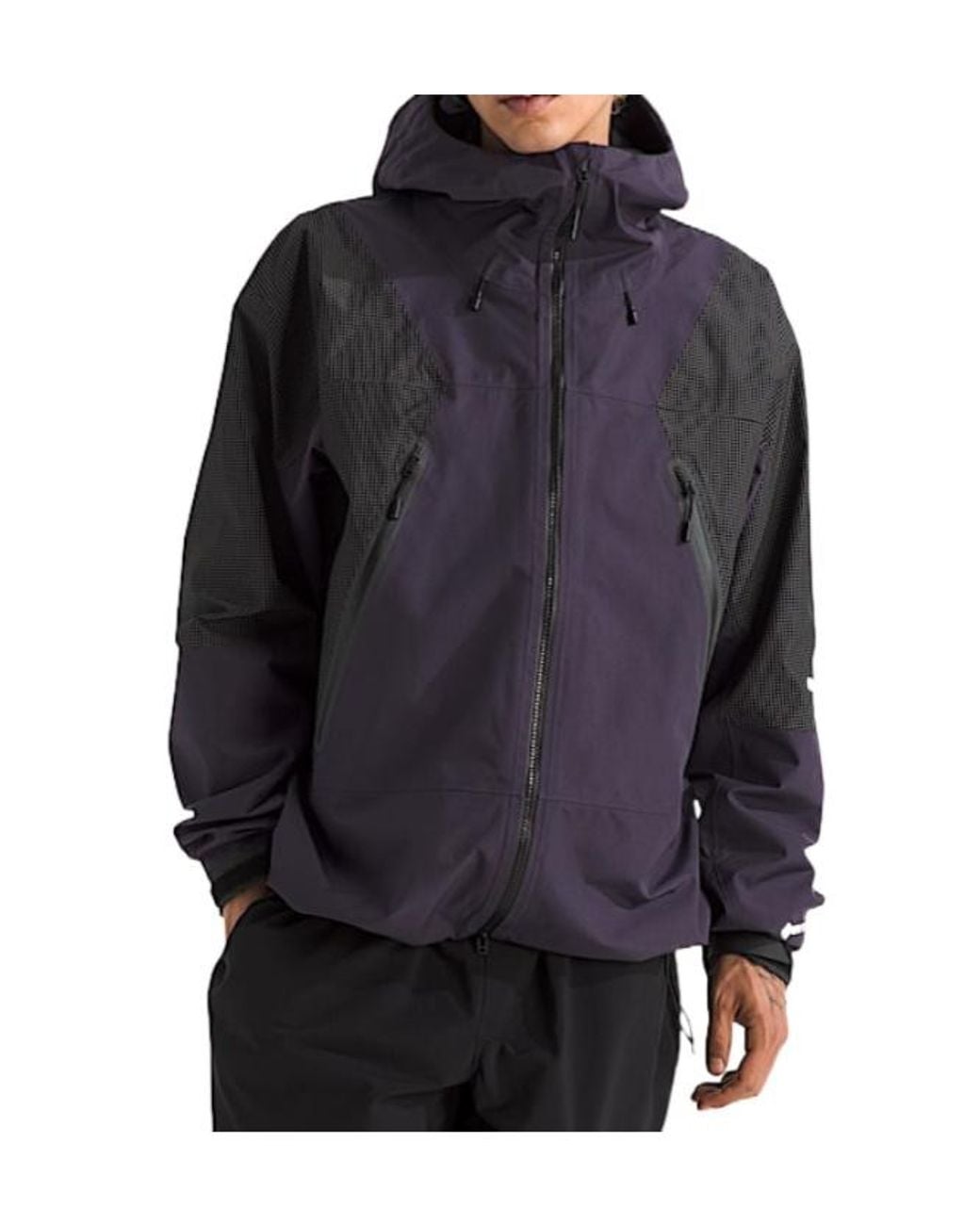 The North Face Purple Panelled Hooded Jacket for men