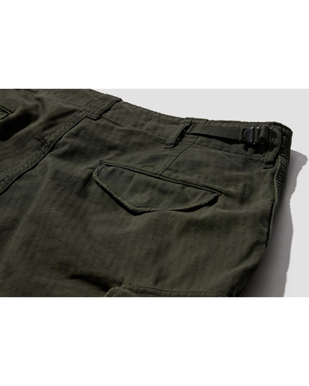 A.PRESSE Green Retro Us Army M-51 Field Pants for men