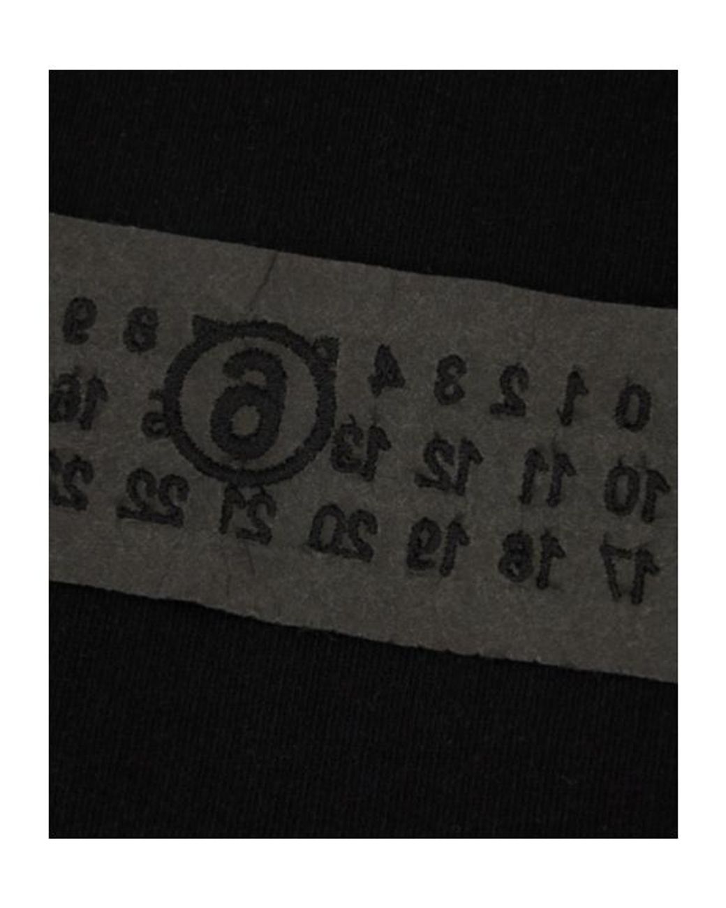 MM6 by Maison Margiela Black Short-Sleeves T-Shirt