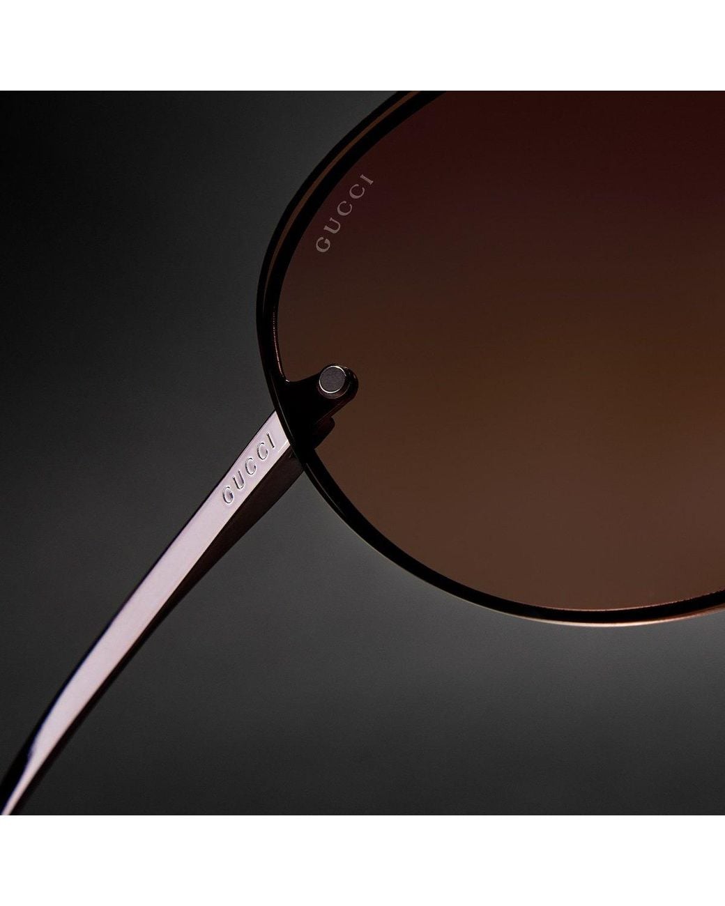 Gucci Brown Mask Frame Sunglasses