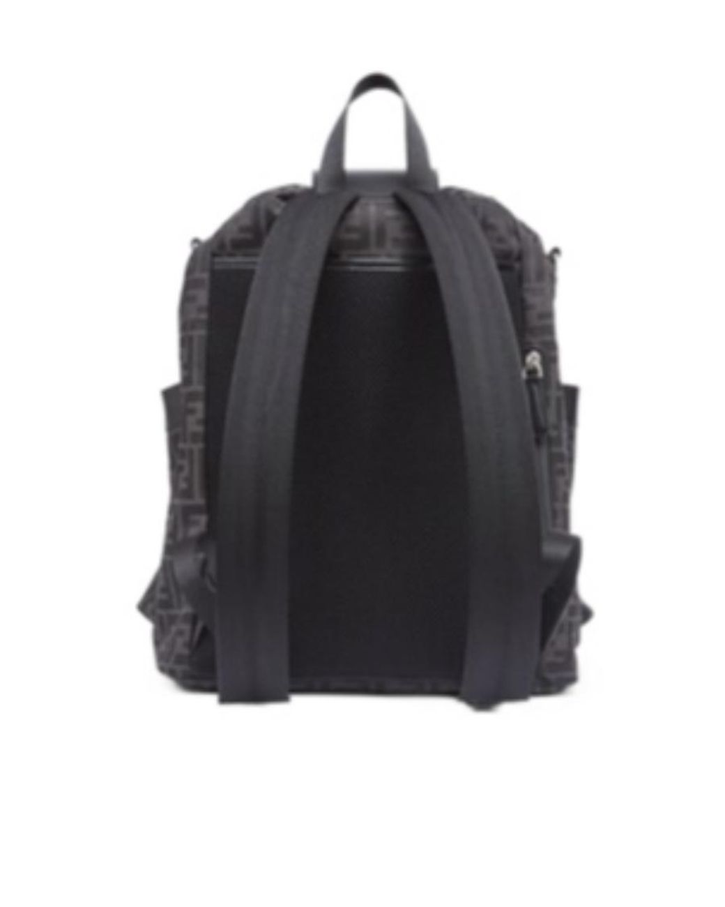 Fendi Gray Ff Jacquard Strike Medium Backpack for men
