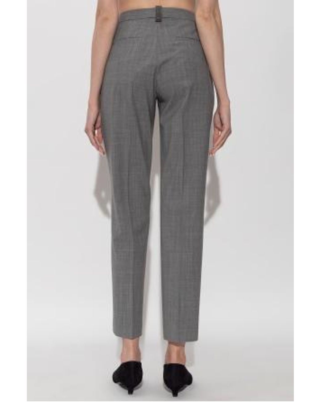 Fabiana Filippi Gray Montefalco Pleated Pants