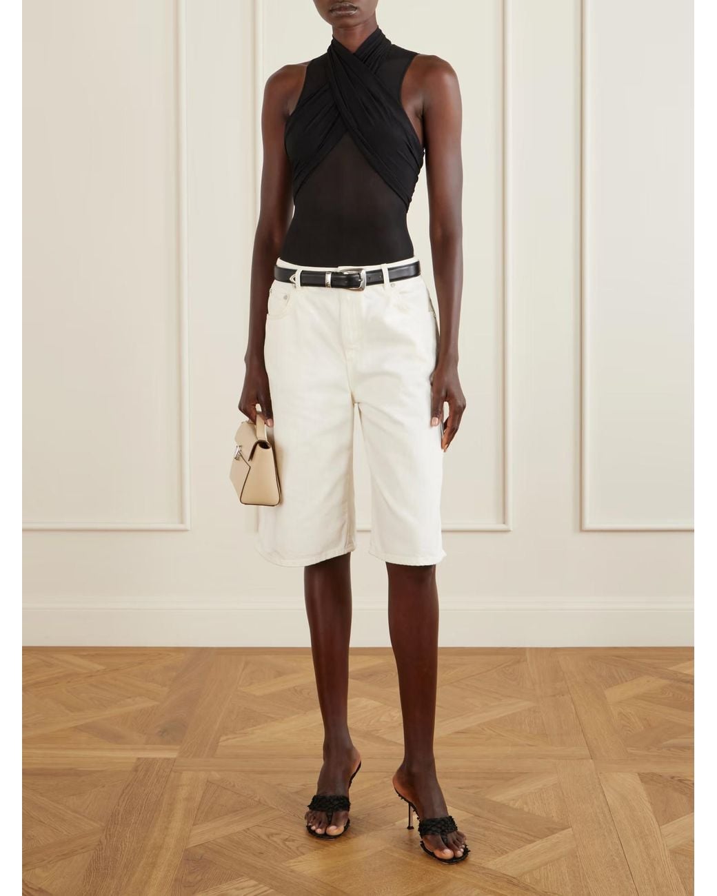 Wardrobe NYC Black Sleeveless Bodysuit