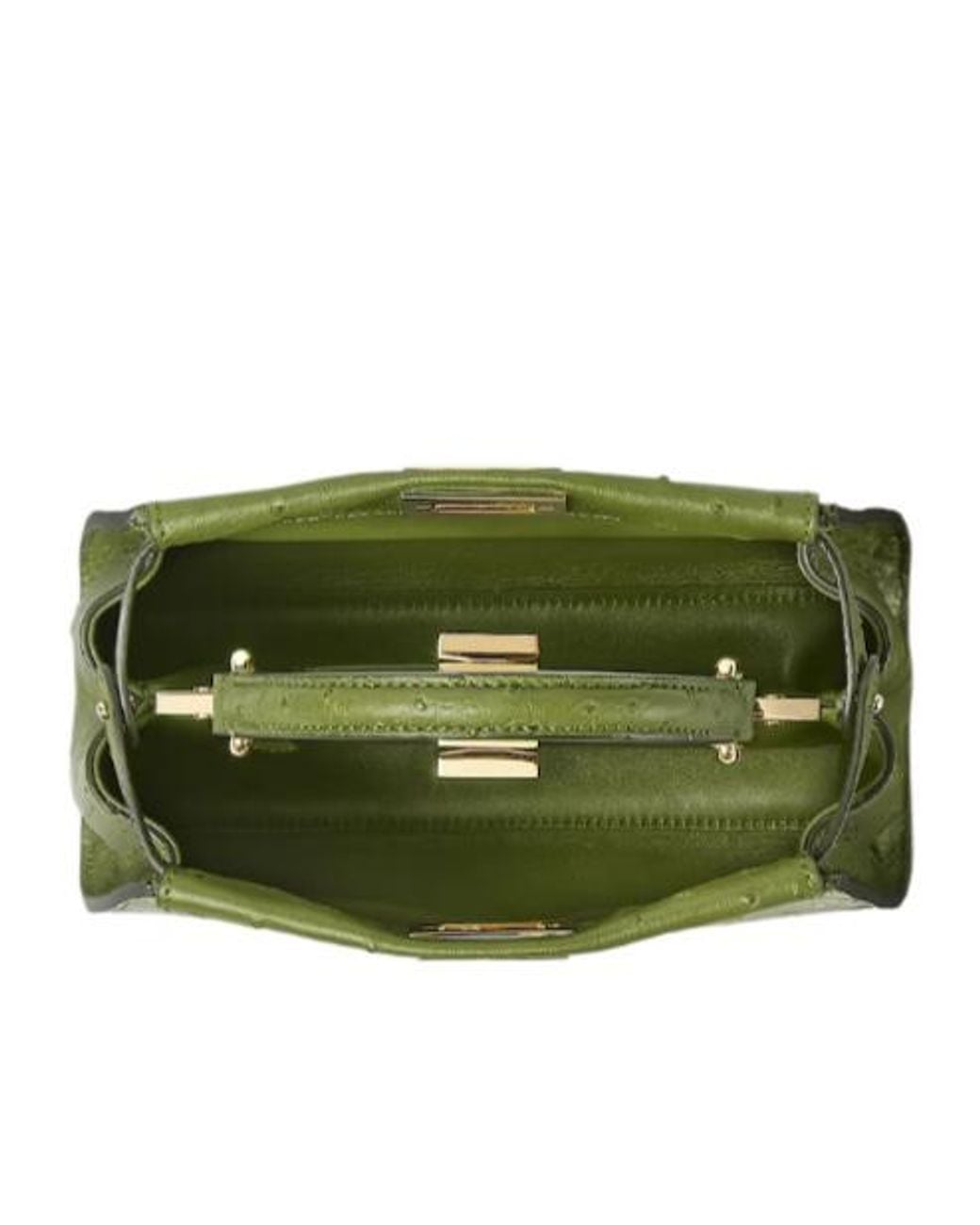 Fendi Green Peekaboo Shoulder Bag