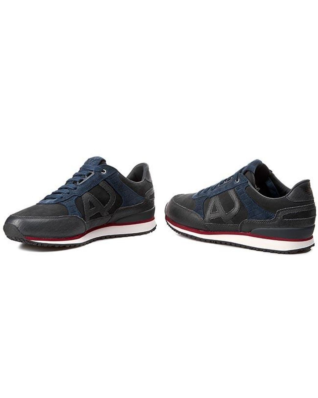Armani Jeans Blue Logo Details Casual Sneakers for men