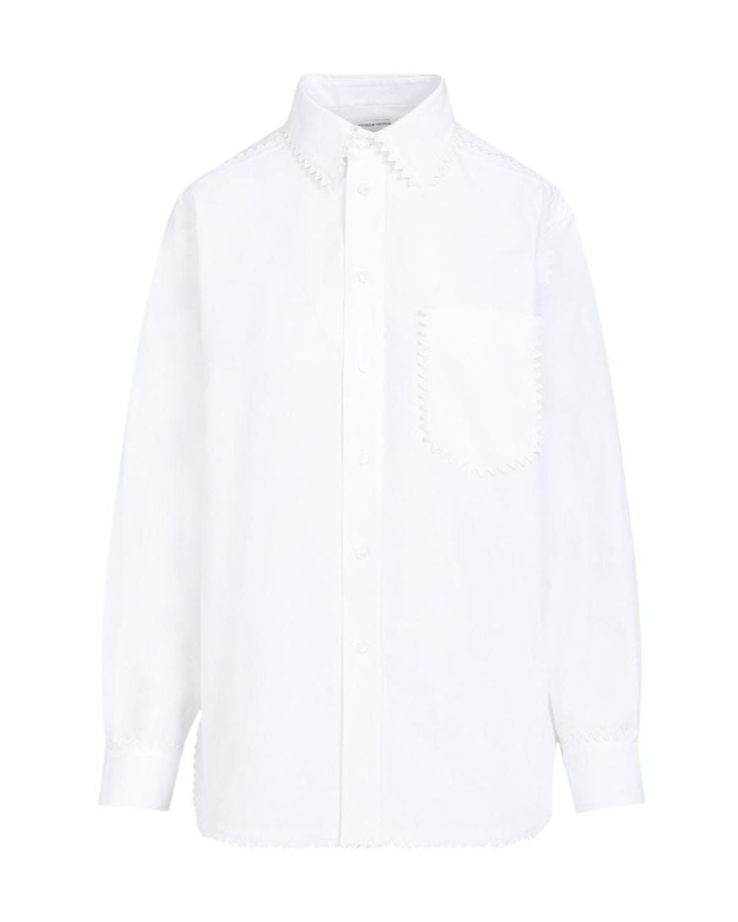 Bottega Veneta White Long Sleeved Buttoned Shirt