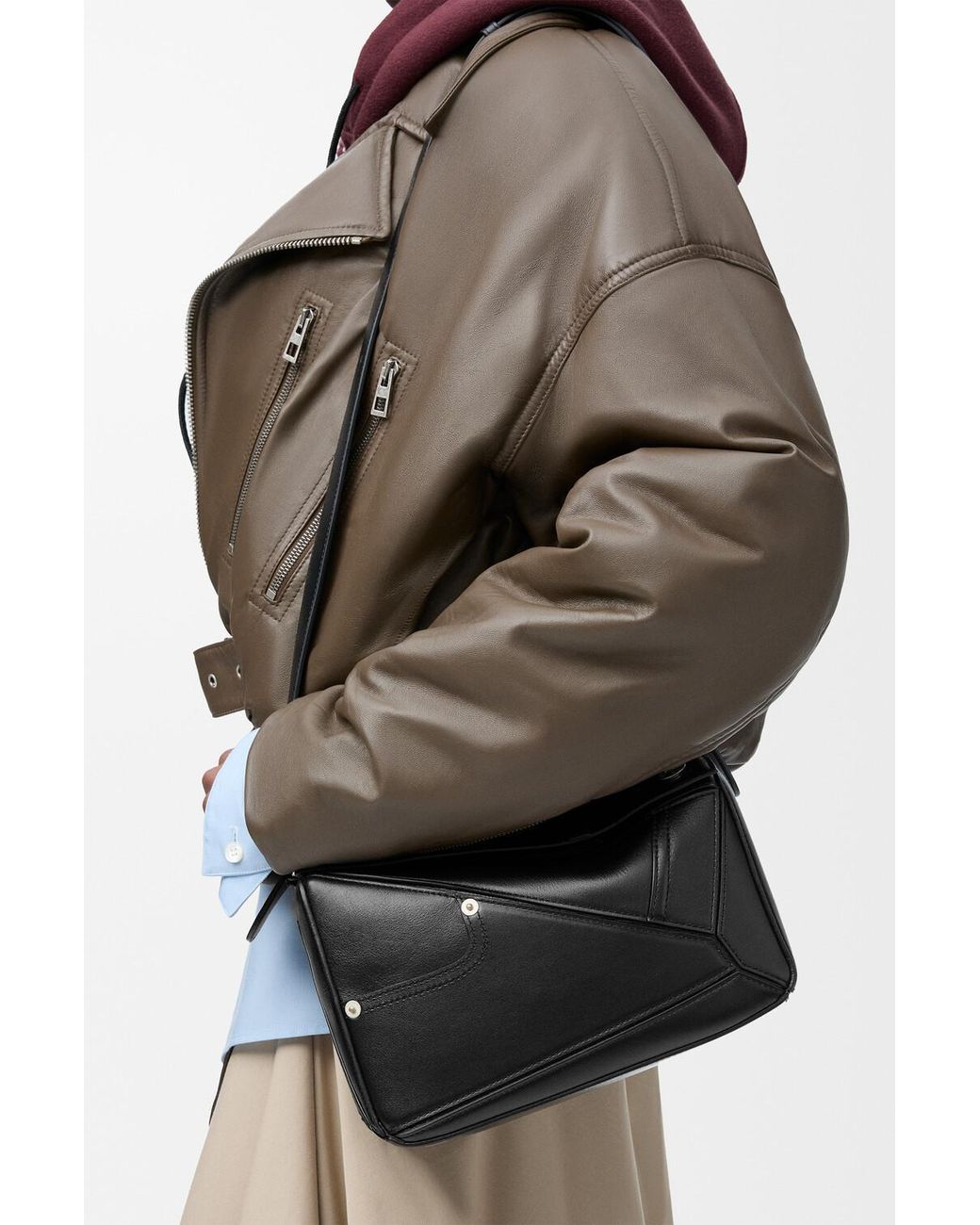 Loewe Black Small Puzzle Bag