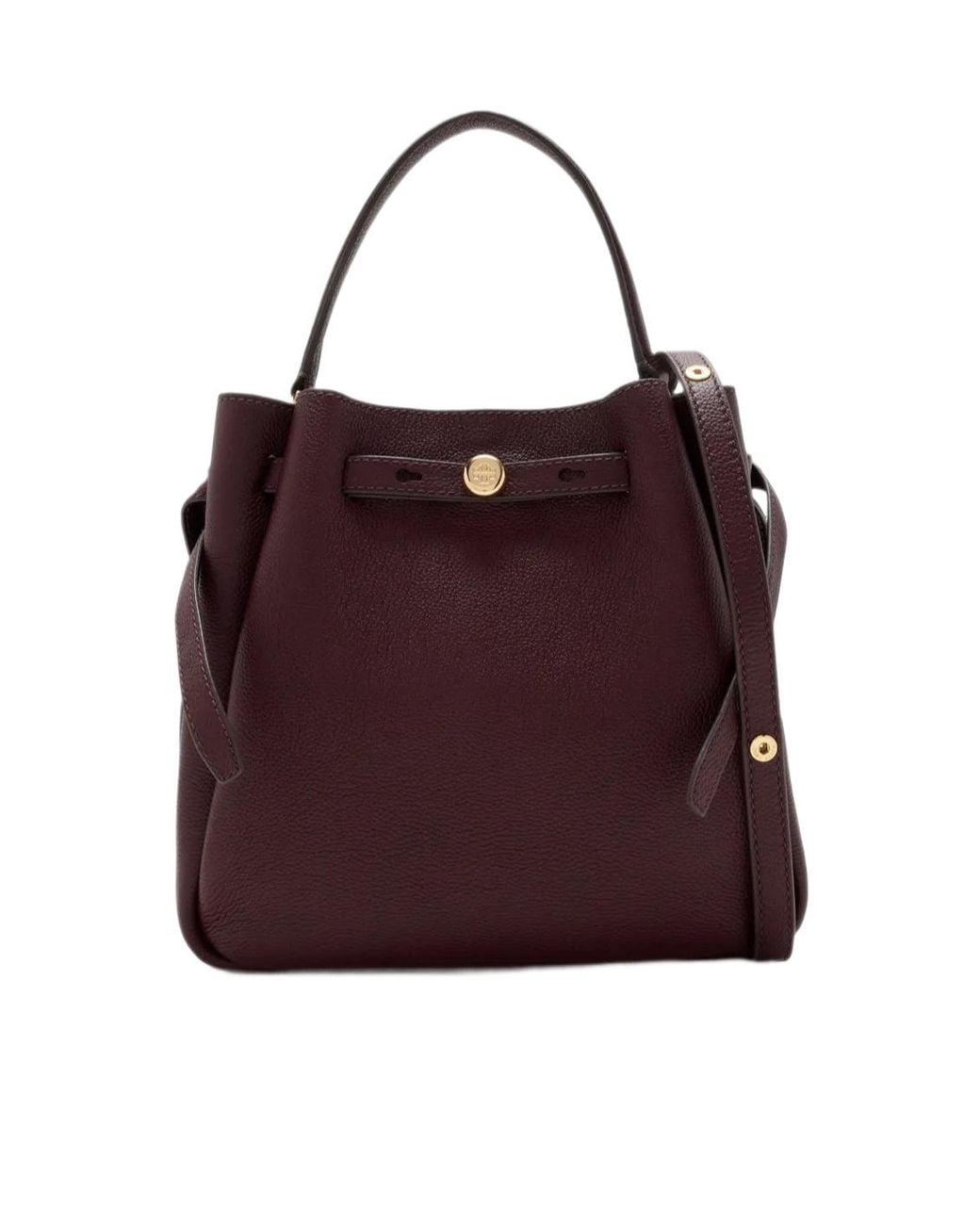 Tory Burch Purple Romy Bucket Shoulder Bag