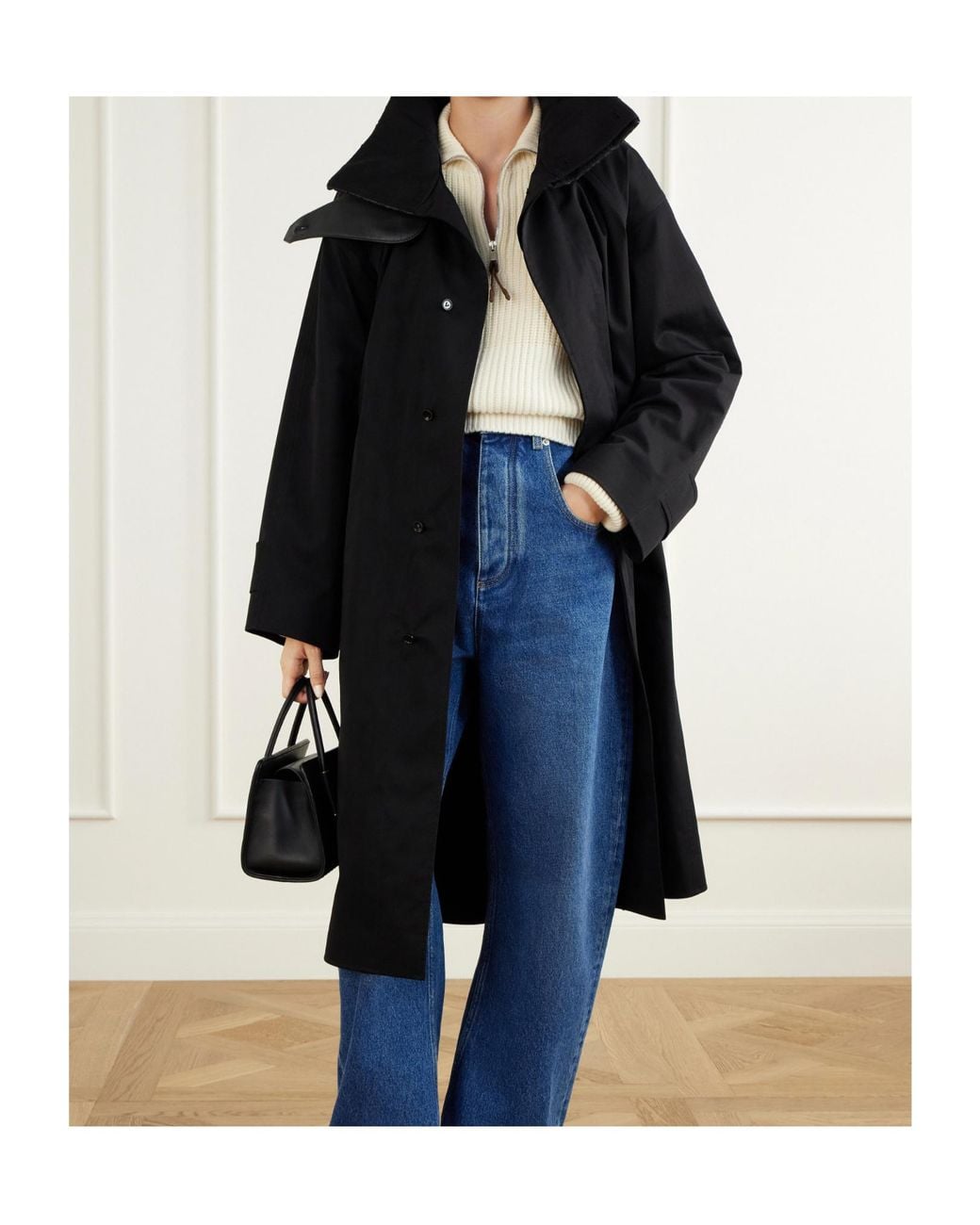 Bottega Veneta Black Trench Coat